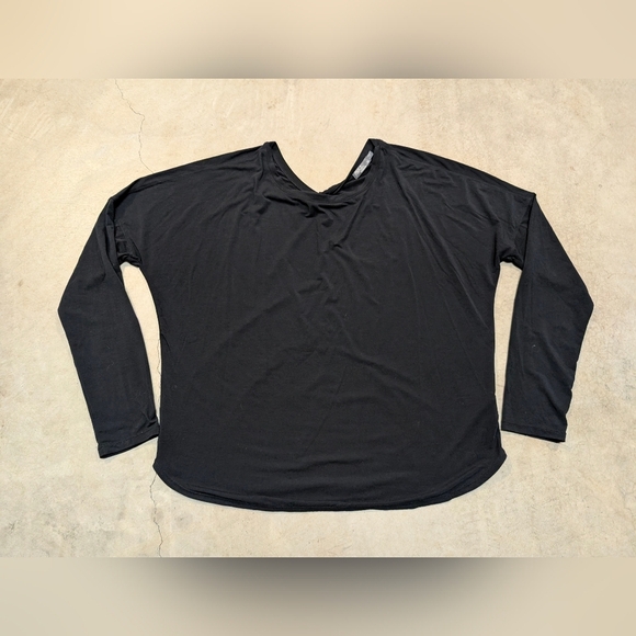 Prana Rouge Long Sleeve Shirt Women's XL Black - Picture 1 of 7